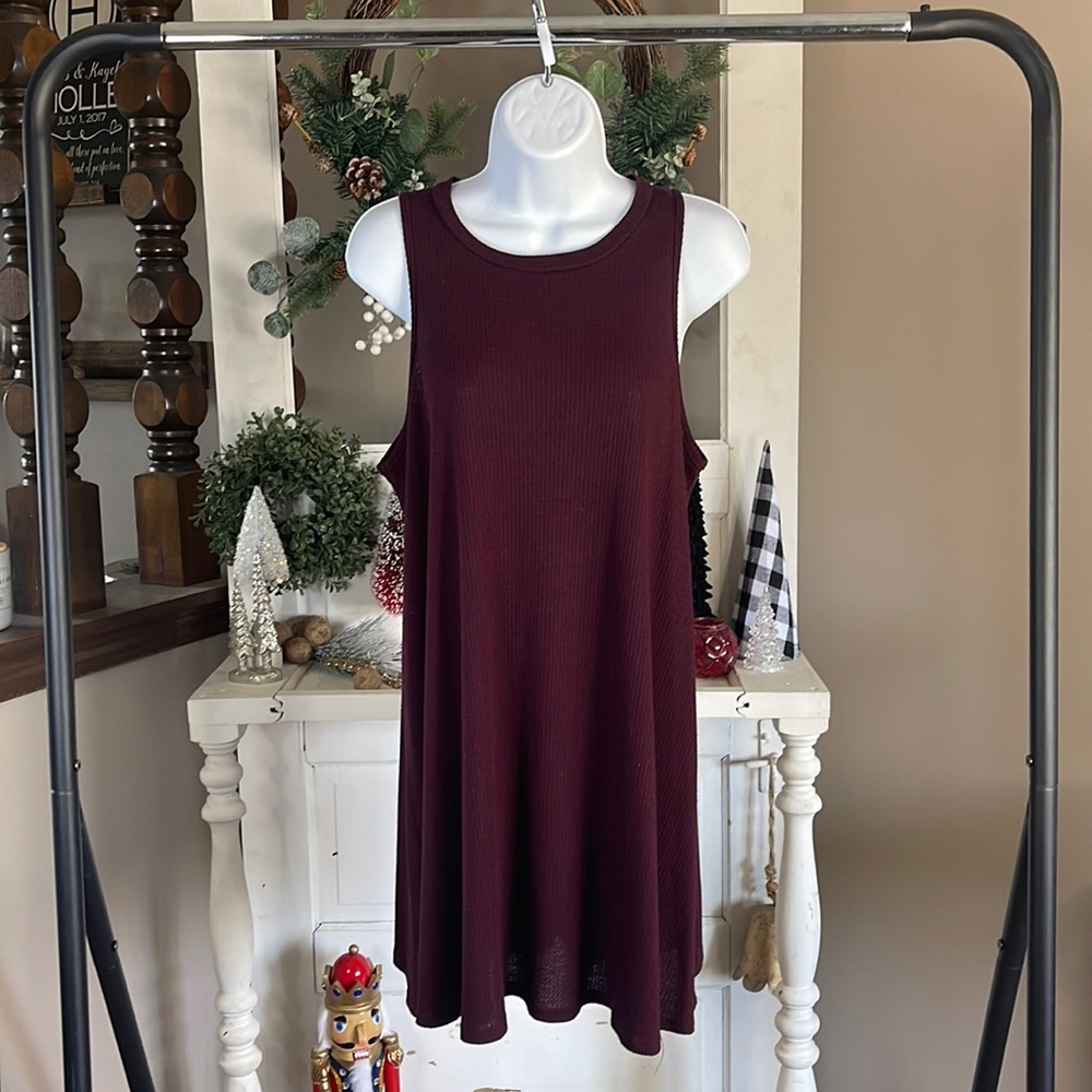 Maroon Tank Dress